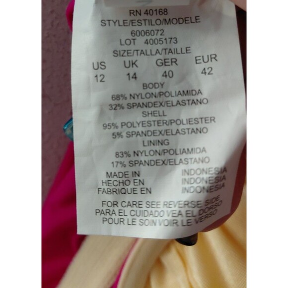 Magicsuit Susan Allover Slimming Swim Dress MSRP $188 Ruby Red Size 12 - Picture 9 of 13